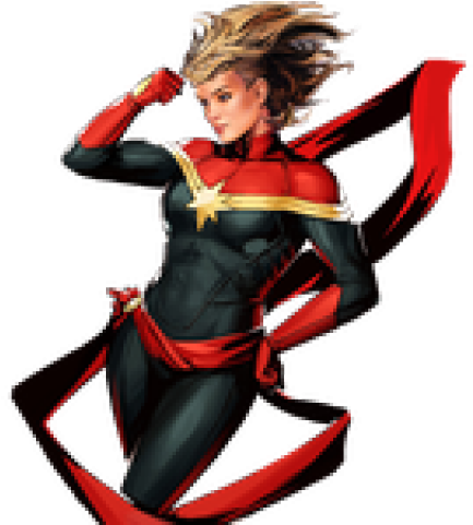 Captain Marvel Clipart - Captain Marvel Transparent Background - Png Download (640x480), Png Download