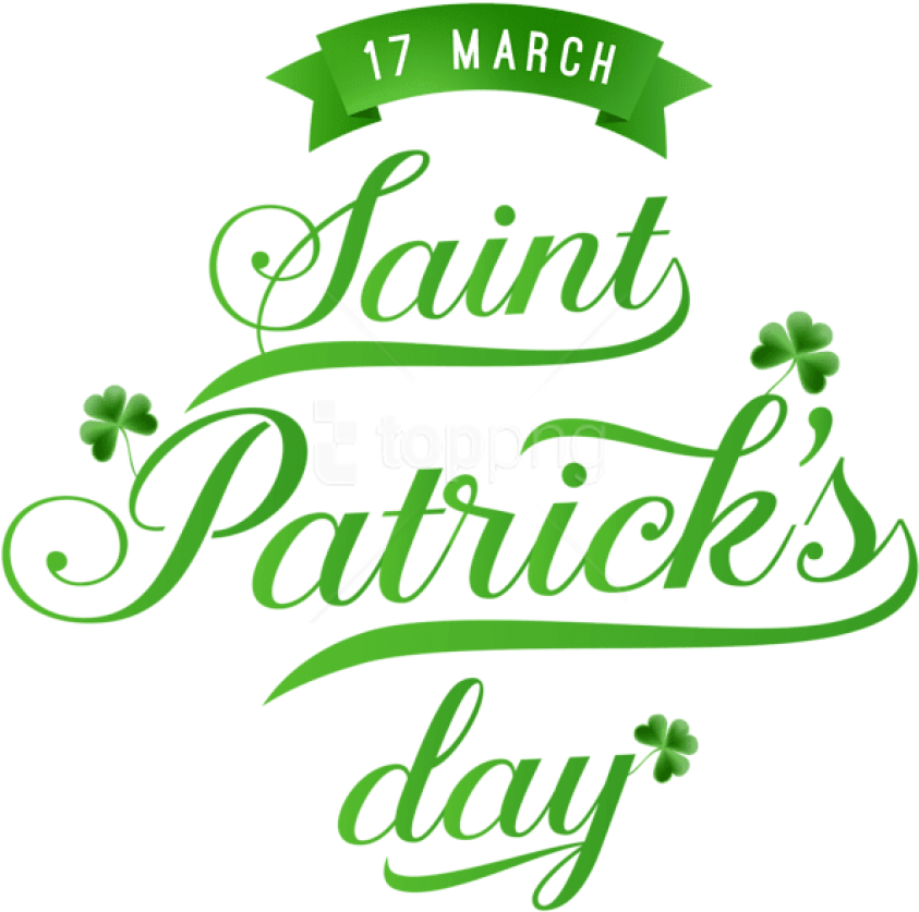 Download St Patrick-s Day Green Text Png Png Images - St Patrick's Day Text Png Clipart (850x842), Png Download