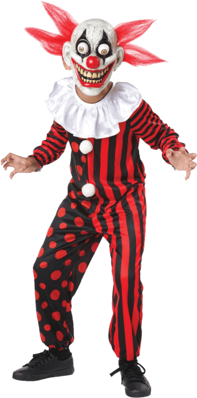 Creepy Clown Png - Boys Halloween Clown Costumes Clipart (500x793), Png Download