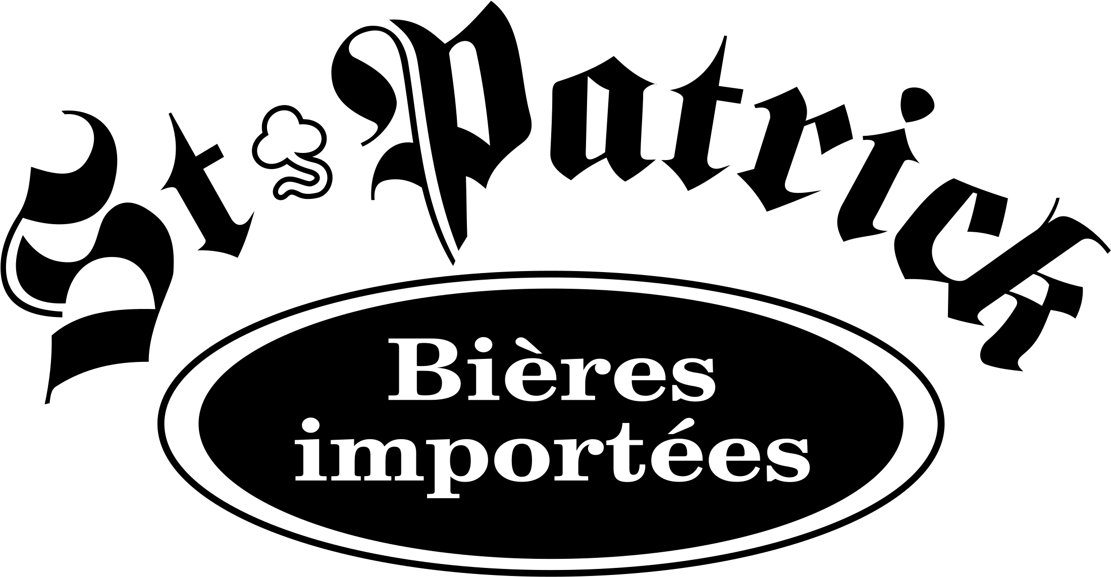 St Patrick Bieres Logo Png Transparent - Calligraphy Clipart (2400x2400), Png Download