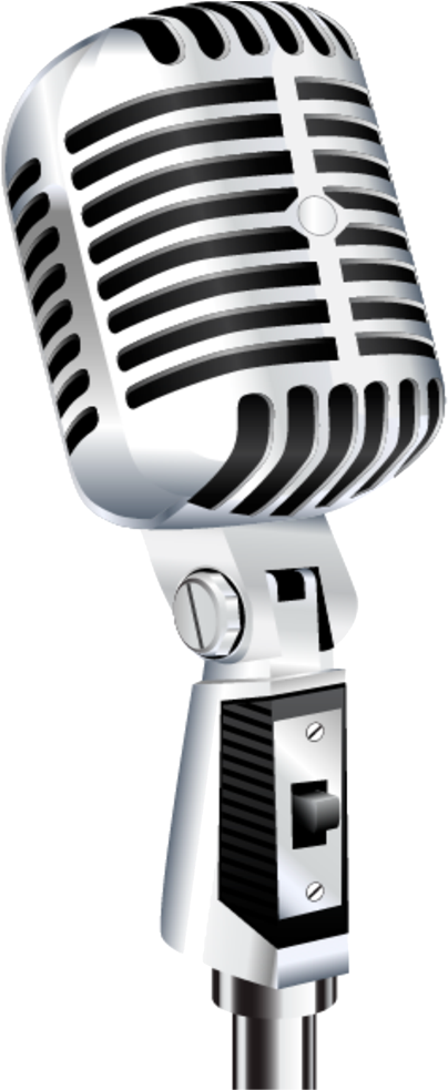 Microfone Locutor Png - Talk Show Microphone Png Clipart (500x982), Png Download