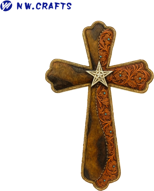 New Religious Decor Cross Crafts Resin Star On Multicolor - Real Life Helen Otis Clipart (700x700), Png Download