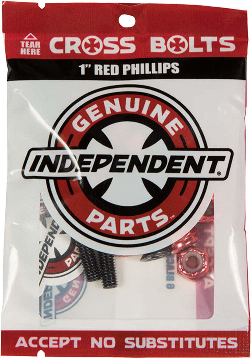 Independent Cross Bolts 1” Philips Skate Hardware - Independent Hardware Clipart (1200x1200), Png Download