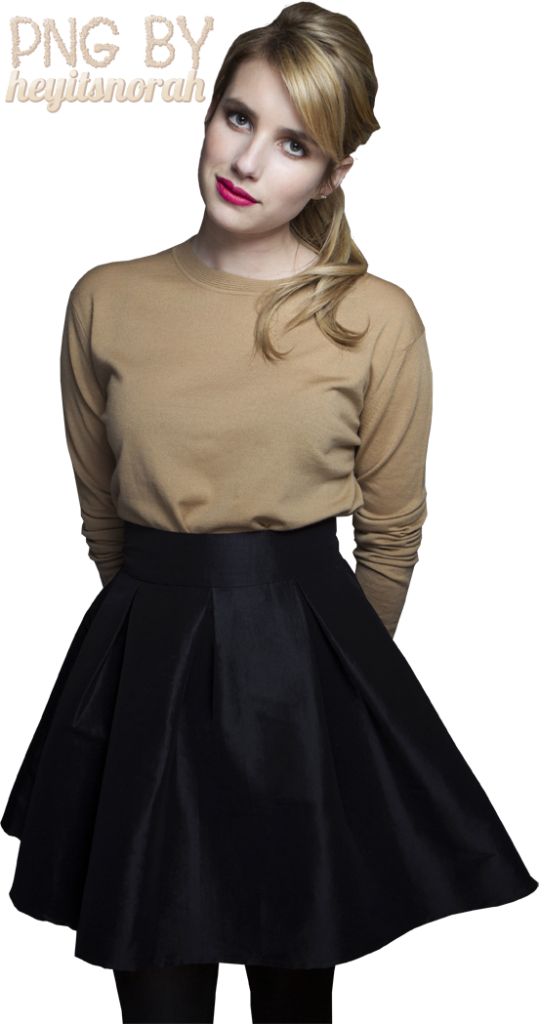 Emma Roberts Png Image Background - Miniskirt Clipart (539x1024), Png Download