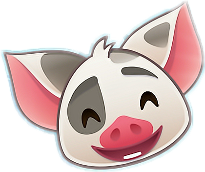 Disney Emoji Moana Pua Clipart (420x352), Png Download