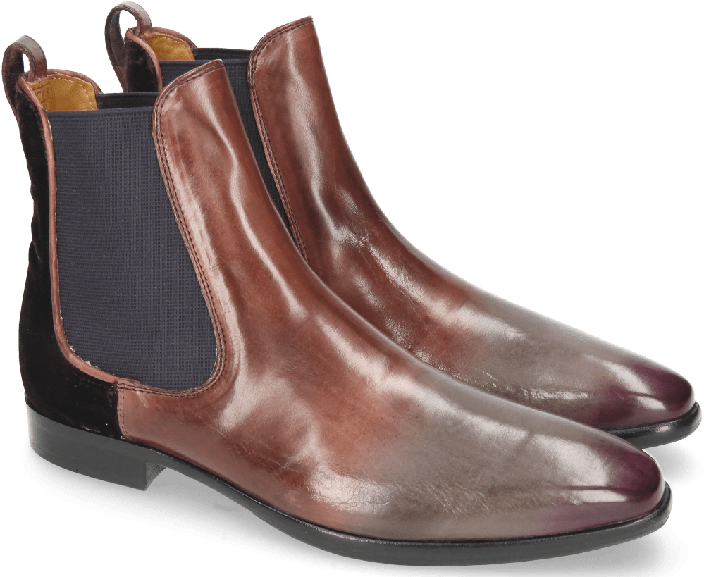 Ankle Boots Emma 8 Plum Velluto Dark Pink - Chelsea Boot Clipart (1024x1024), Png Download