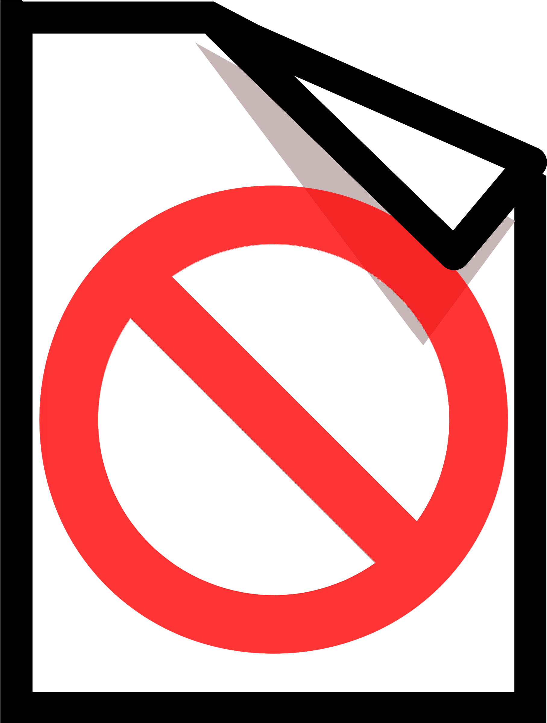 This Free Icons Png Design Of Not Documented 2 - Clip Art Document Transparent Png (2400x2400), Png Download