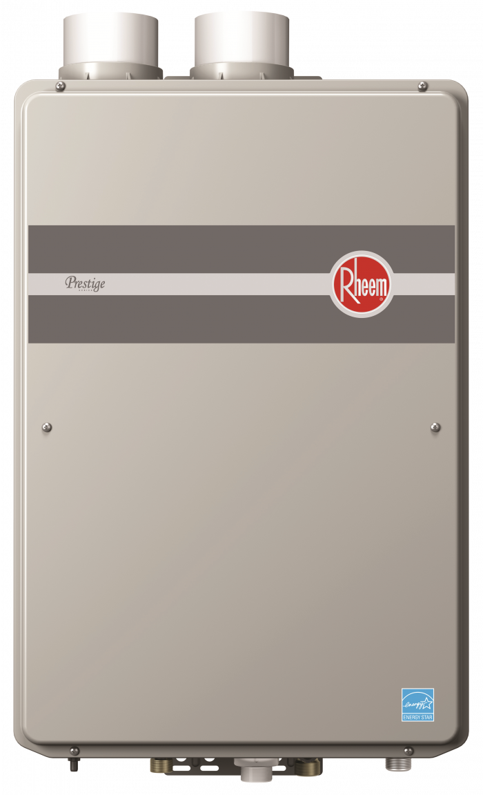 Tankless Water Heaters - Rheem Tankless Water Heater Clipart (700x1150), Png Download