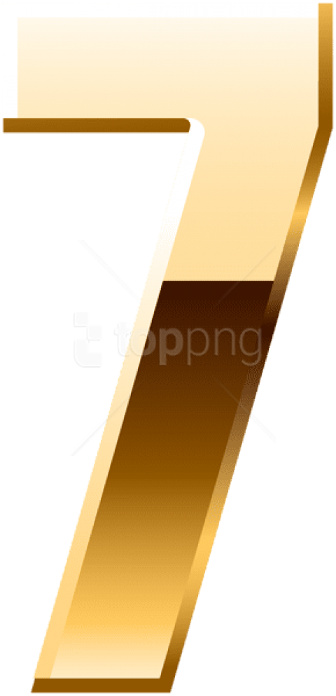 Free Png Download Gold Number Seven Png Clipart Png - Paper Product Transparent Png (480x994), Png Download