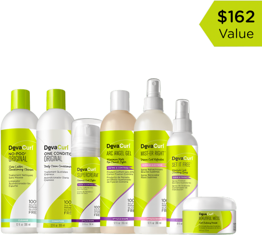 Buy Endia's Curly Bundle From Devacurl, Hair Products - Devacurl Conditioner Clipart (590x590), Png Download