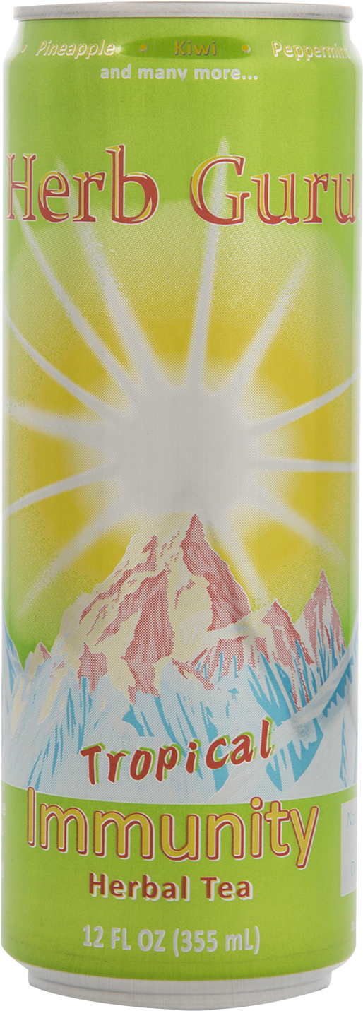 Tropical Immunity Herbal Tea - Caffeinated Drink Clipart (1600x2400), Png Download