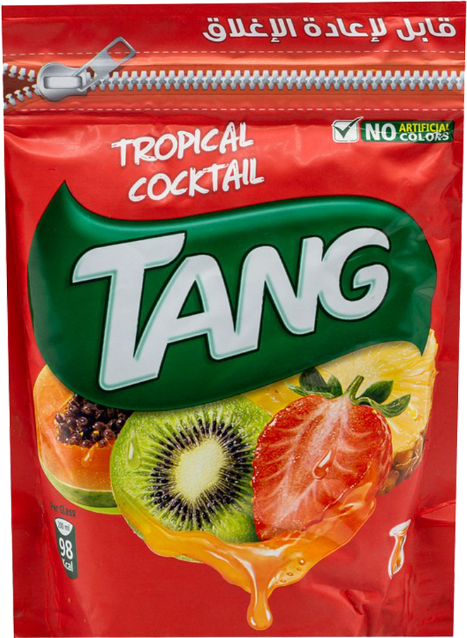 Tang Drinking Powder Tropical Cocktail 500 Gm - Tang Lemon And Pepper Clipart (1000x1000), Png Download