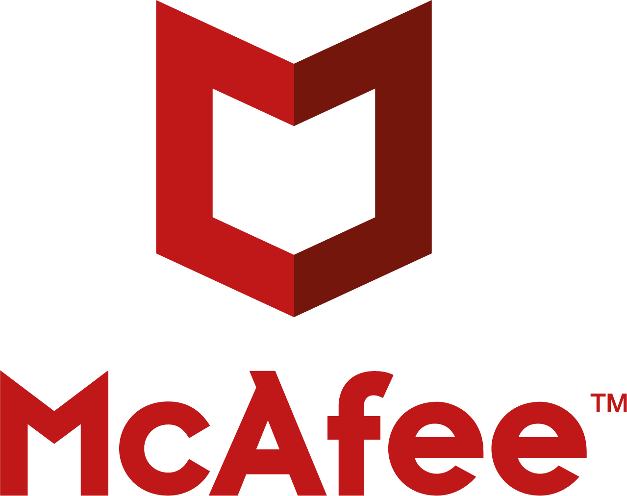 Mcafee Red Logos - Mcafee Antivirus Clipart (1279x1012), Png Download
