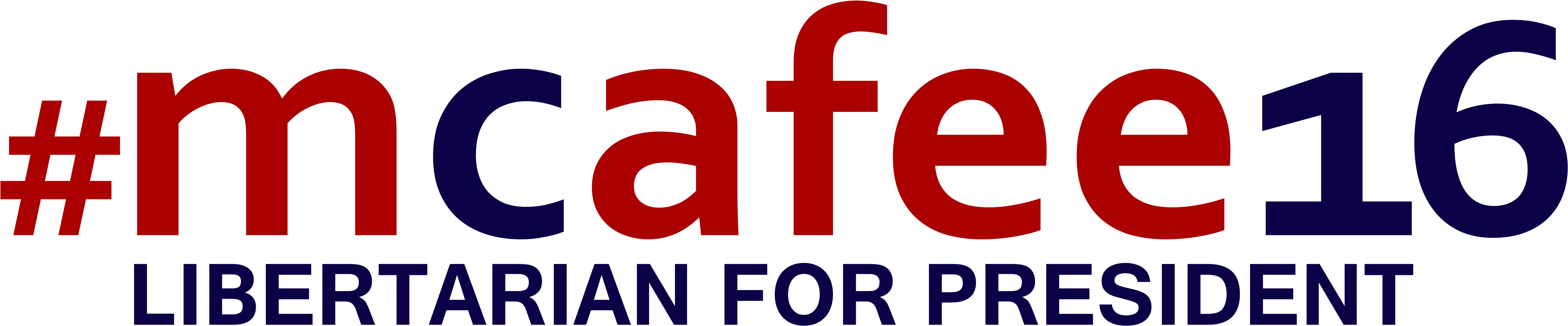 John Mcafee Feldman Presidential Campaign, 2016 Logo - Graphic Design Clipart (5000x1241), Png Download