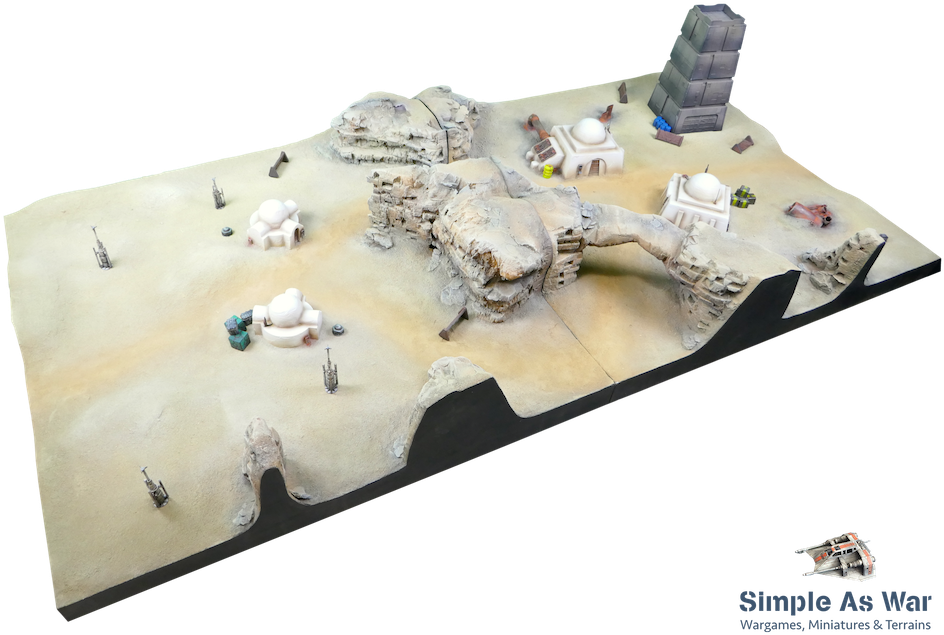 Tatooine Board Star Wars Legion 4 - Scale Model Clipart (1000x667), Png Download