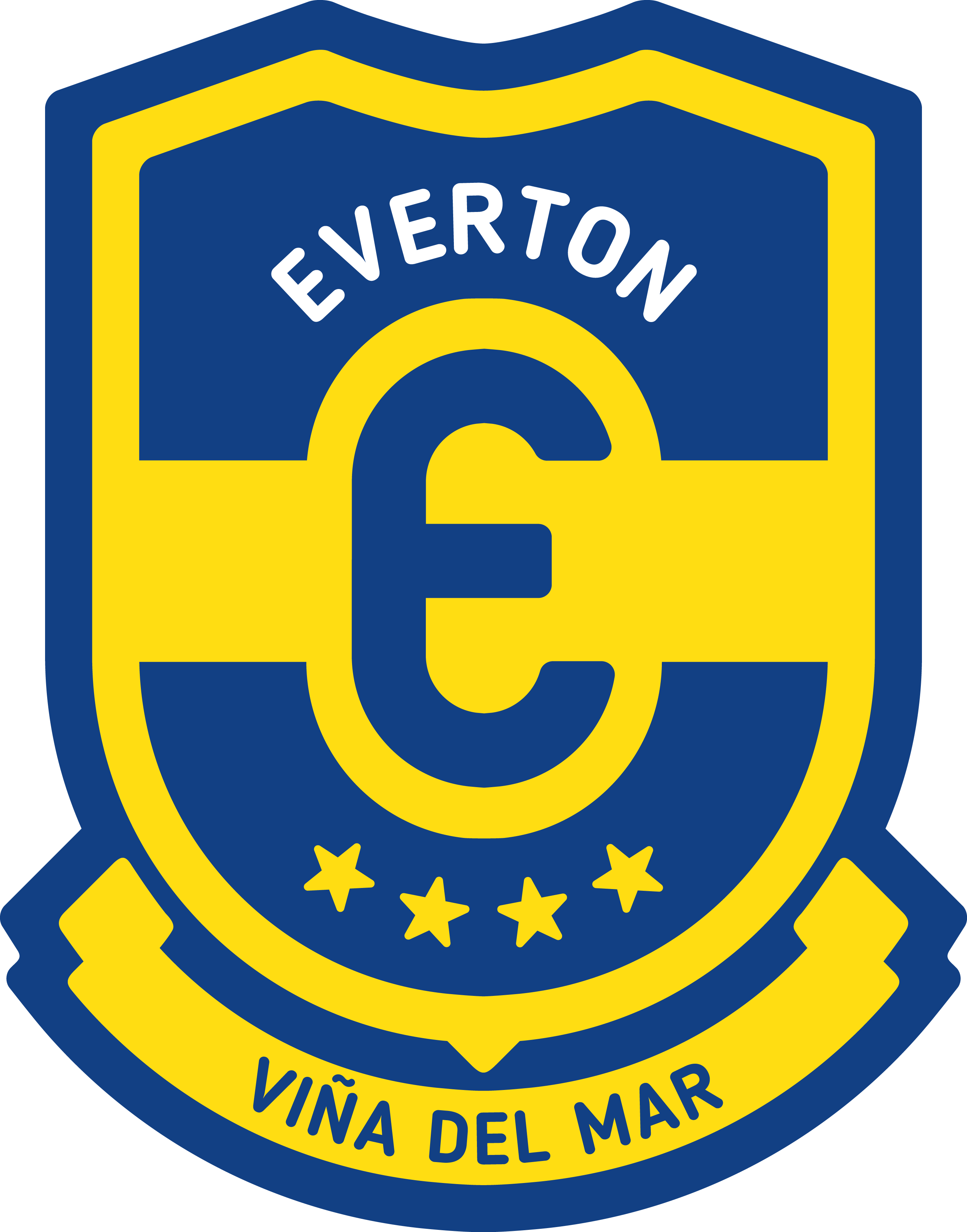 Report To Administrator - Logo Everton Viña Del Mar Clipart (2725x3470), Png Download