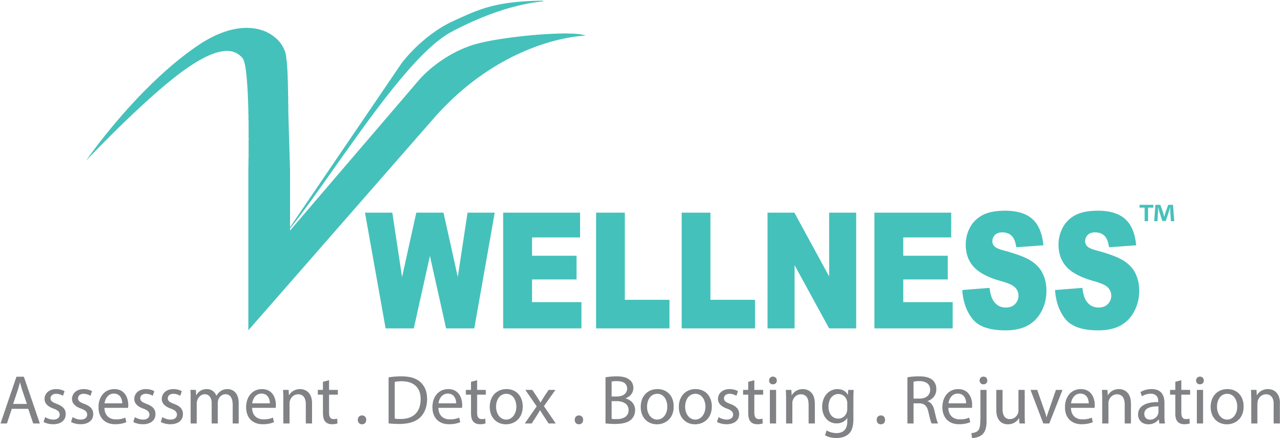 V Wellness Logo - Graphic Design Clipart (2655x936), Png Download