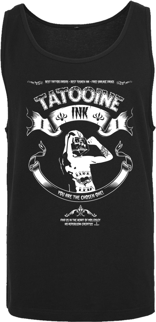 Myrocket Tatooine Ink T-shirt Tanktop Men Black - Active Tank Clipart (1044x1044), Png Download