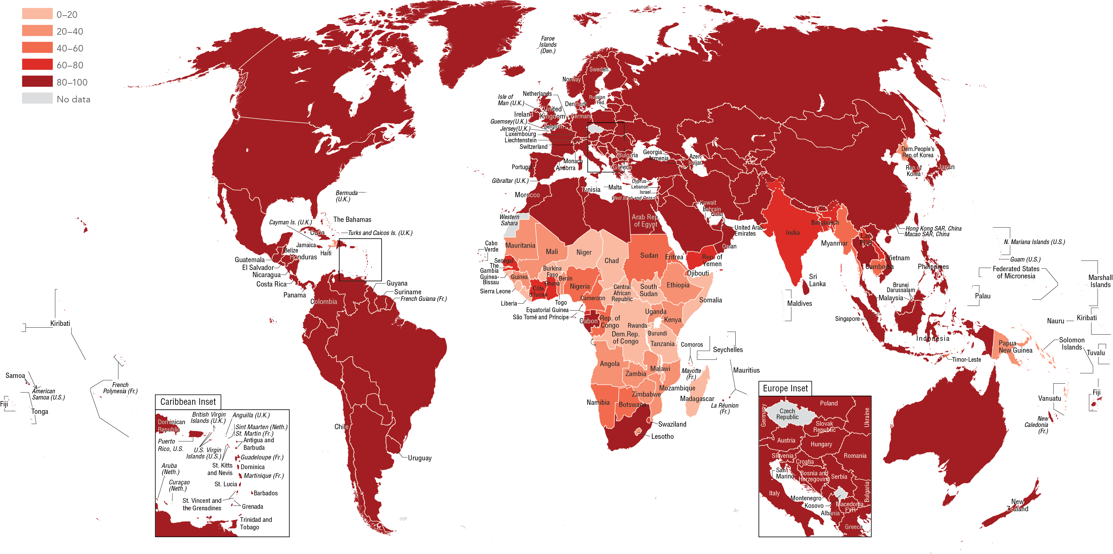 Access To Electricity, 2014 - Food Crisis World Map Clipart (3563x1775), Png Download