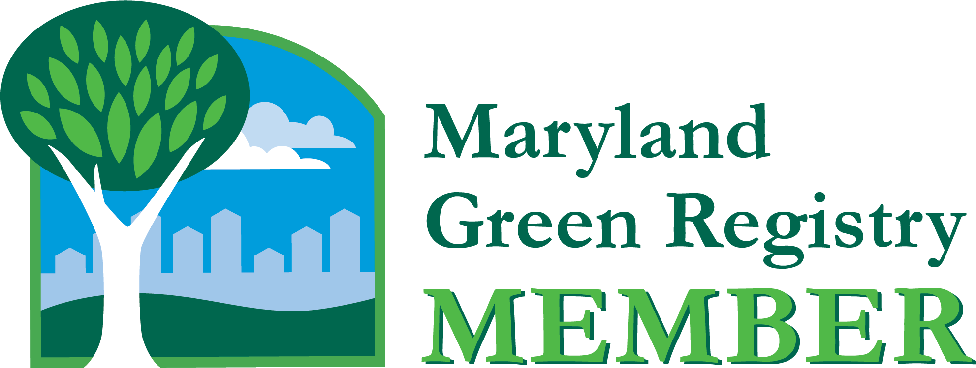 Maryland Green Registry Member Decal Clipart (2149x947), Png Download
