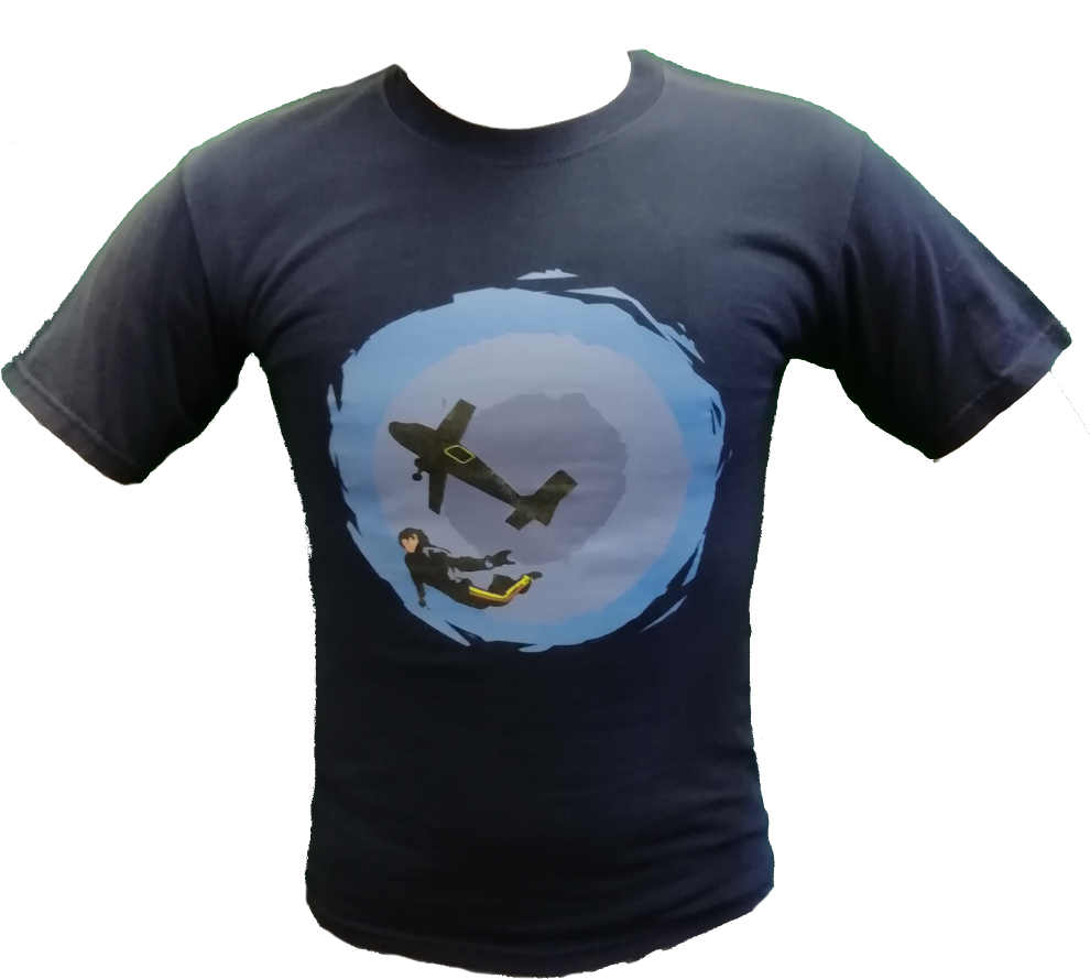Skydiver Circle T Shirt - Seabird Clipart (990x889), Png Download