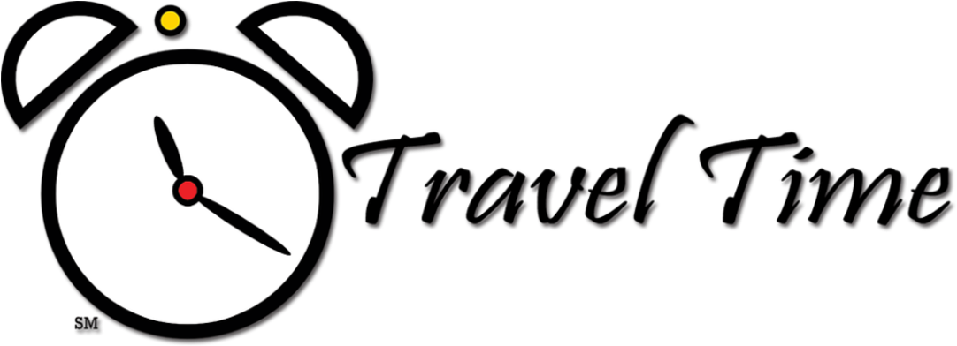 Travel Time Travel/travel Time With Mickey - Travel Time Clipart (1086x400), Png Download