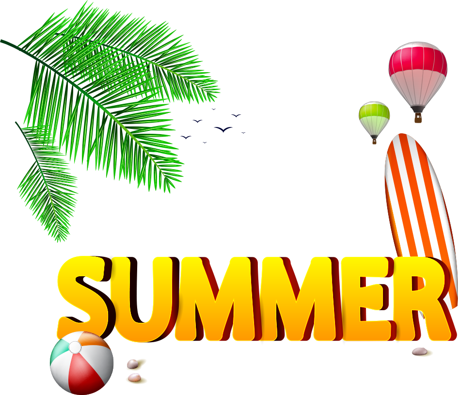 Beach Ball Fonts Transprent Png Free - Summer Beach Ball Clipart Transparent Png (945x815), Png Download