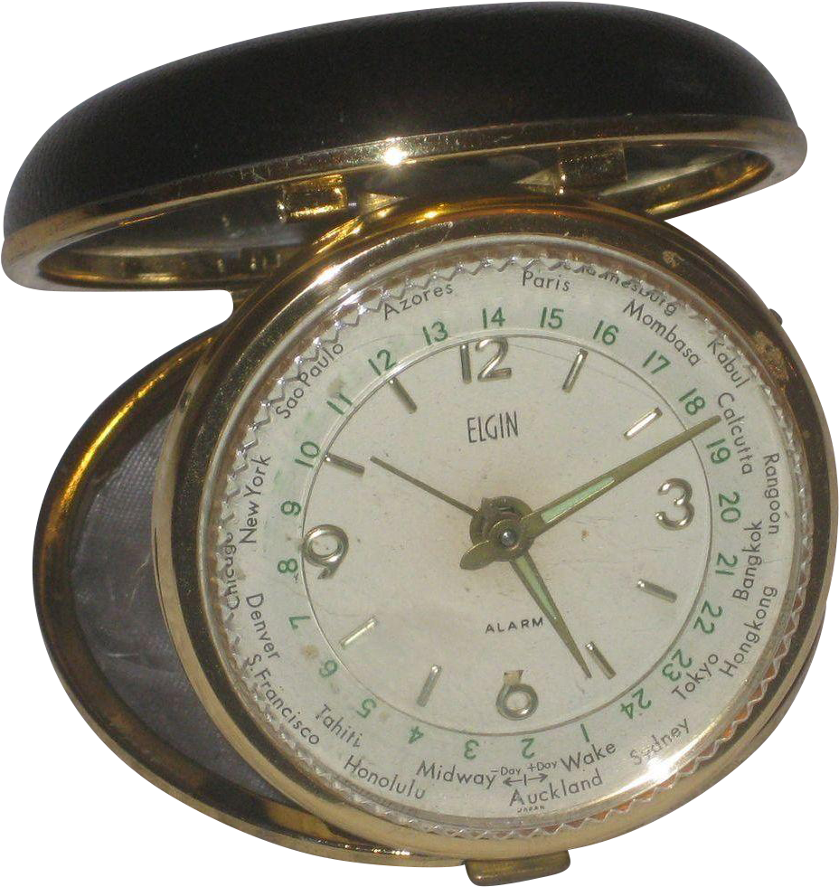 This Is A Beautiful Vintage Wind Up Continental Airlines - Quartz Clock Clipart (980x980), Png Download