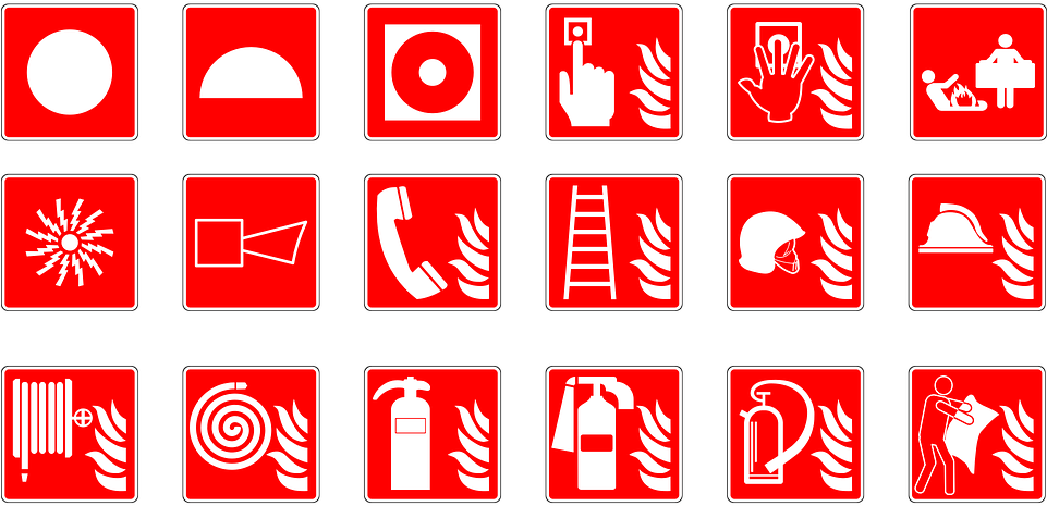 They Need To Be Tested And Have Their Batteries Changed - Fire Fighting System Symbol Clipart (960x480), Png Download