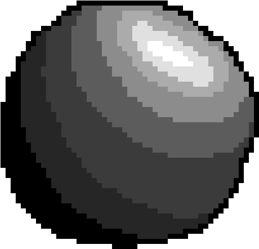 Cannonball - Cannon Ball Pixel Art Clipart (770x600), Png Download