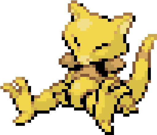 Abra - Abra Pixel Png Clipart (560x720), Png Download