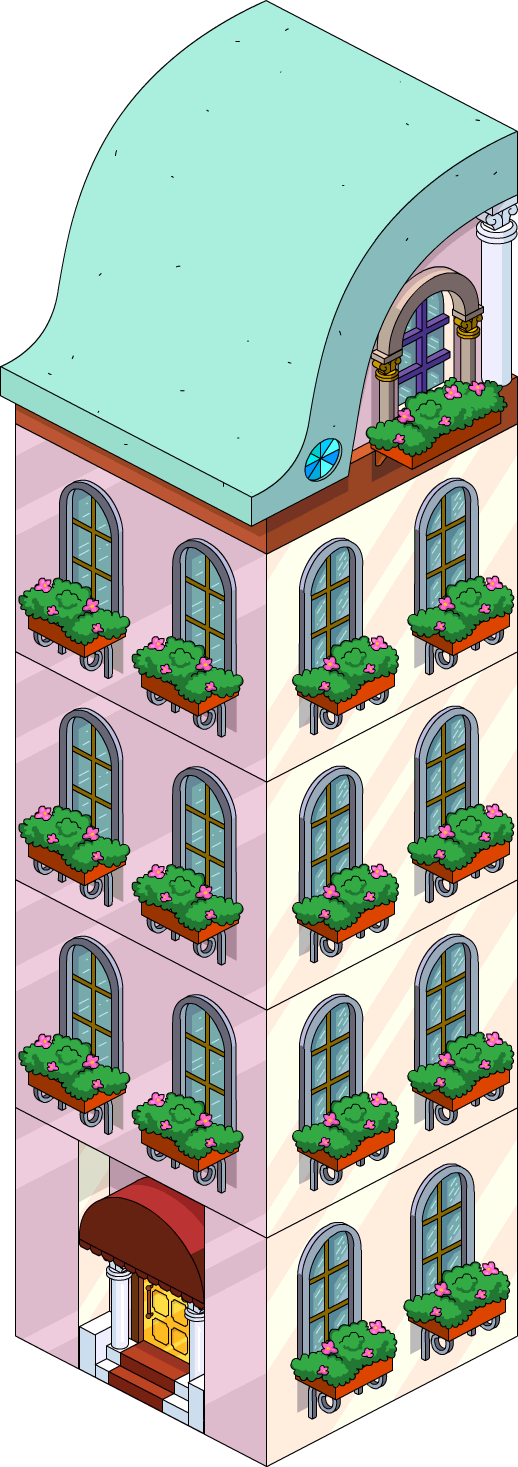 Resort Wing - House Clipart (518x1467), Png Download