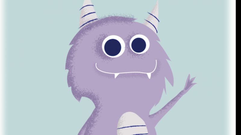 Monster Face Png - Cartoon Clipart (800x450), Png Download