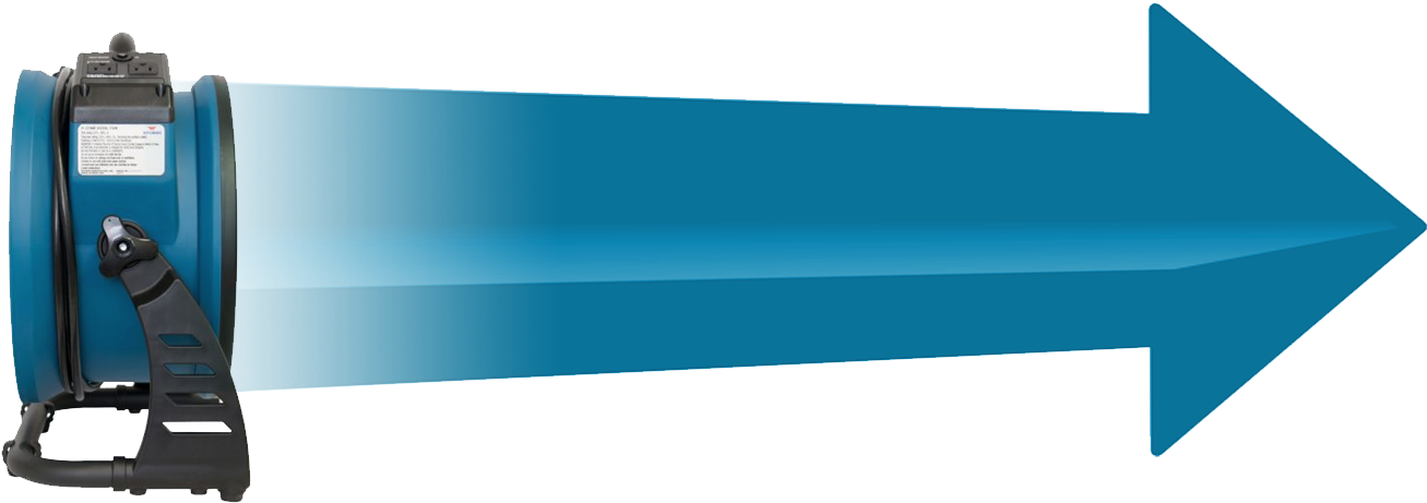 Axial Fan Airflow - Bench Clipart (1354x493), Png Download