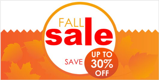 Fall Leaves White Circle Autumn Sale Savings Banners - Uggs Slippers Clipart (560x560), Png Download