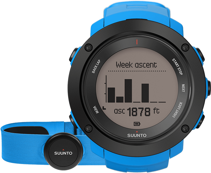 Suunto Ambit3 Vertical Blue Hr Clipart (800x800), Png Download