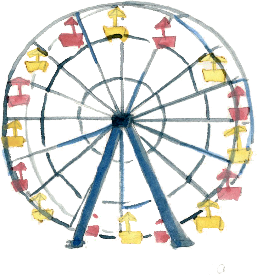Santa Monica , Png Download - Amusement Ride Clipart (817x876), Png Download