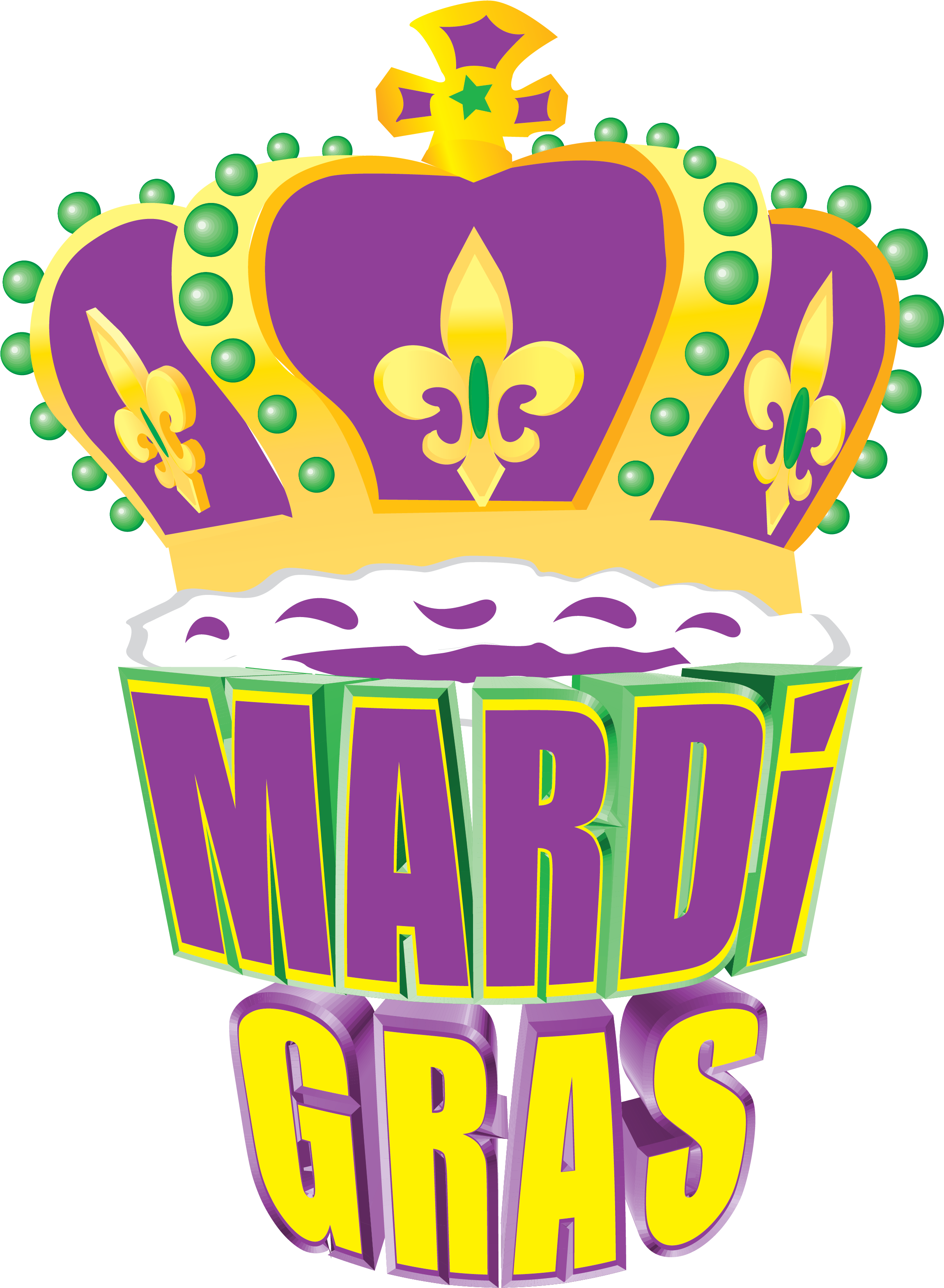 Gold Crown Png Vector - Clipart Mardi Gras Png Transparent Png (2299x3135), Png Download