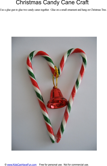 Christmas Candy Cane Heart Craft - Candy Cane Clipart (452x701), Png Download