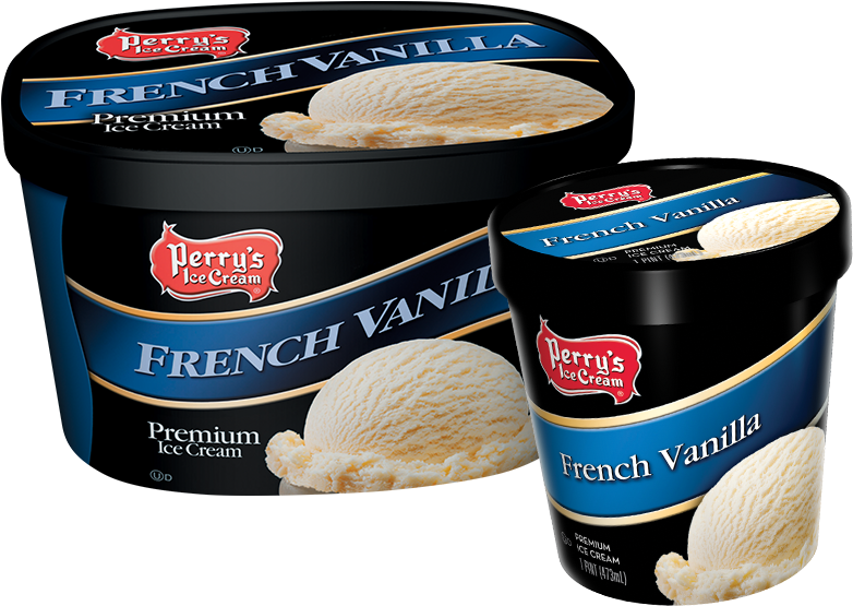 Perry's Ice Cream French Vanilla Clipart (783x650), Png Download
