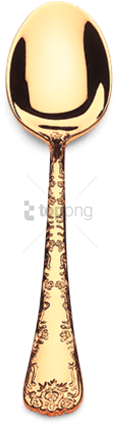 Free Png Gold Spoon And Fork Png Png Image With Transparent - Racket Clipart (480x1672), Png Download