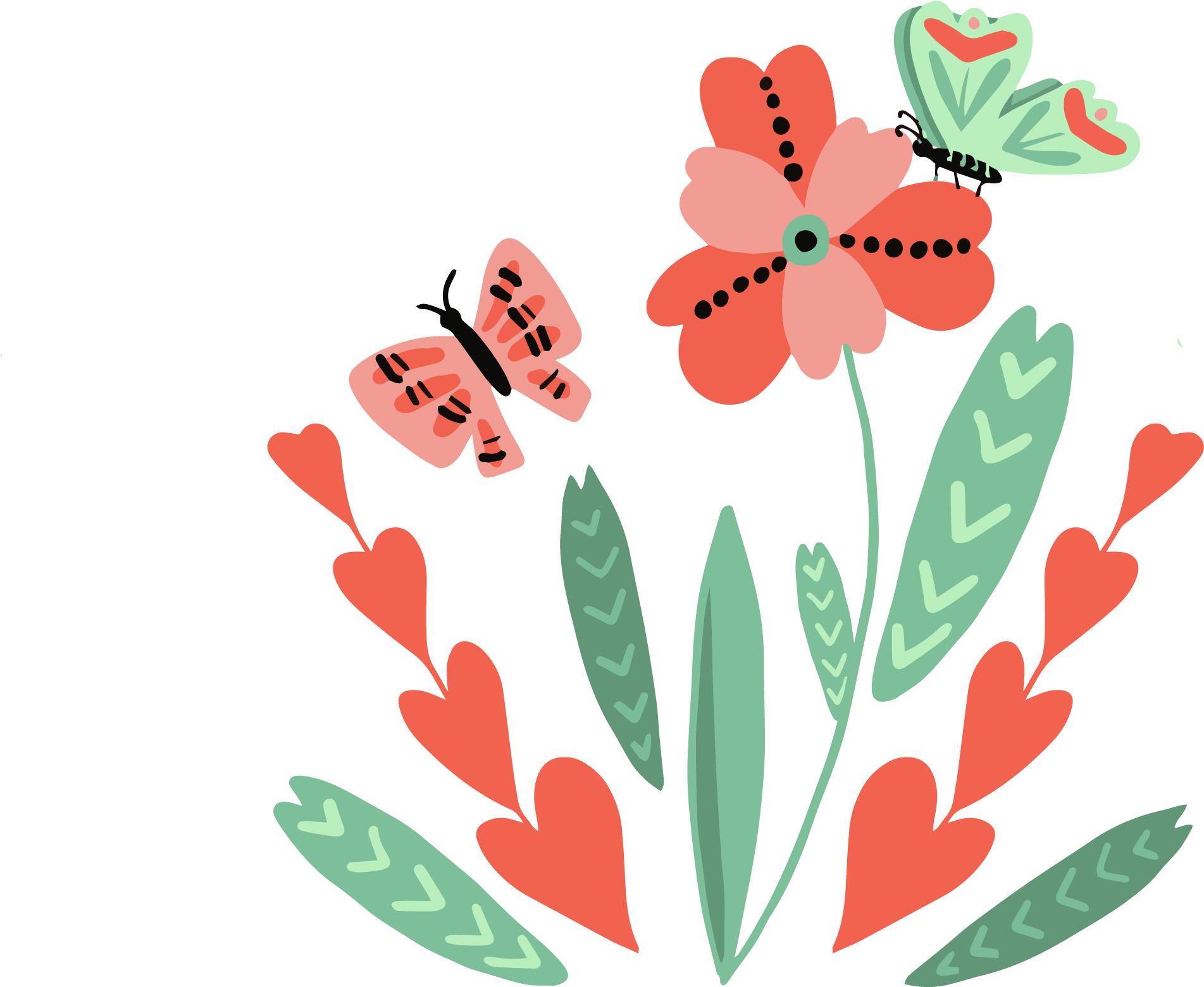 Lady Bugs Abode Placement - Illustration Clipart (2400x2400), Png Download