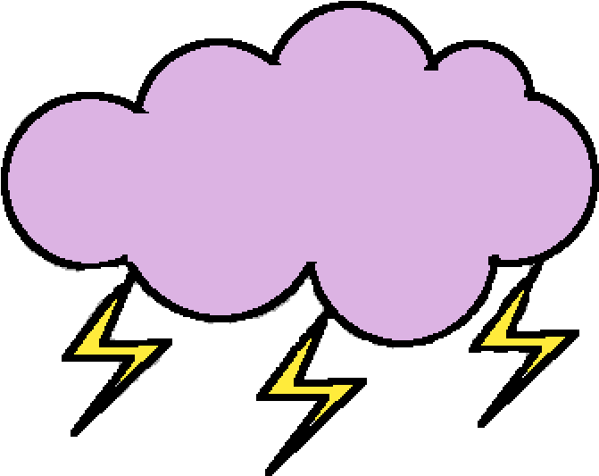Thunder Cloud Clipart (1000x1000), Png Download