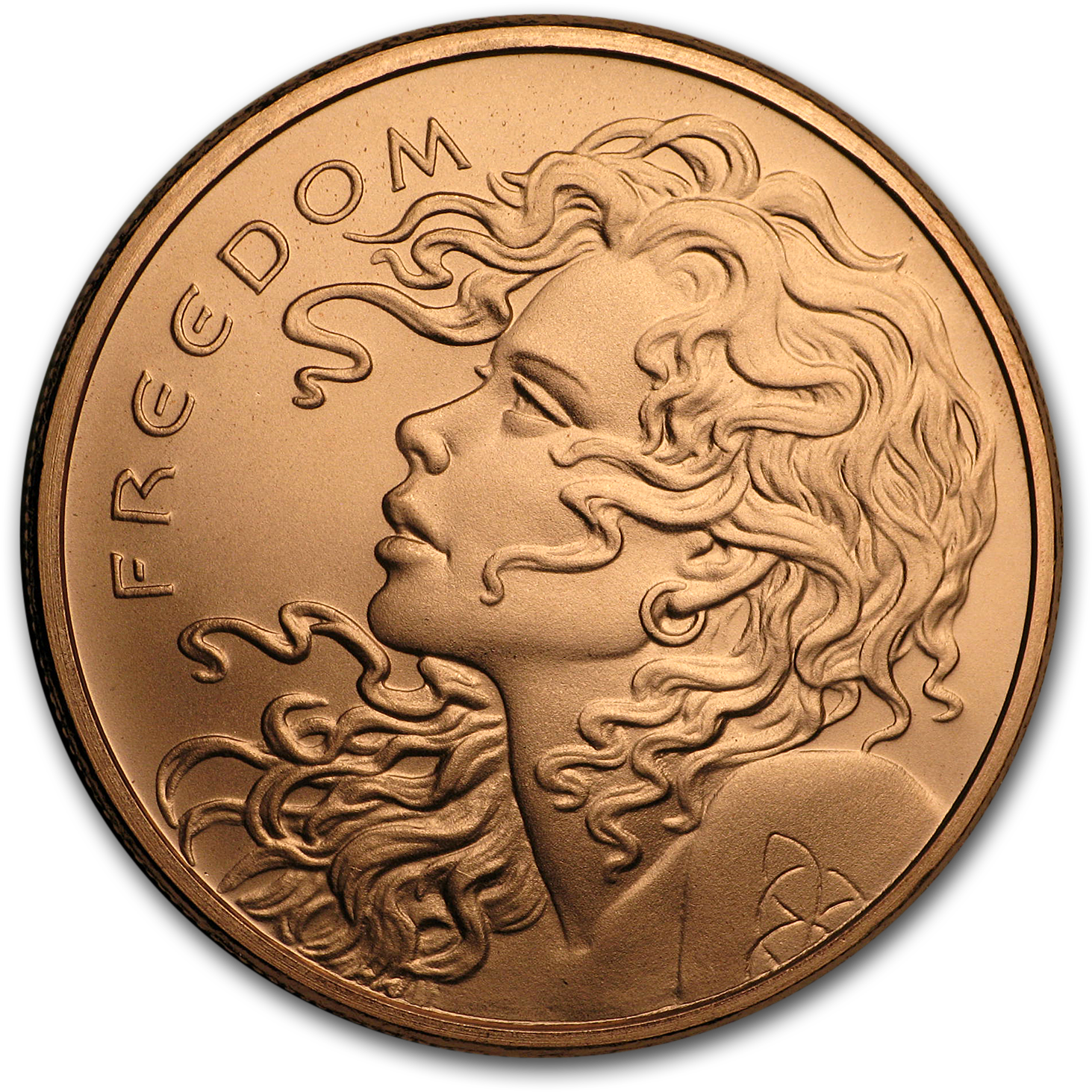 2019 1 Oz Copper Shield Round - Coin Clipart (1500x1500), Png Download