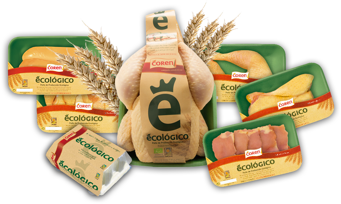 Ecológicos - Coren Pollo Clipart (1124x675), Png Download