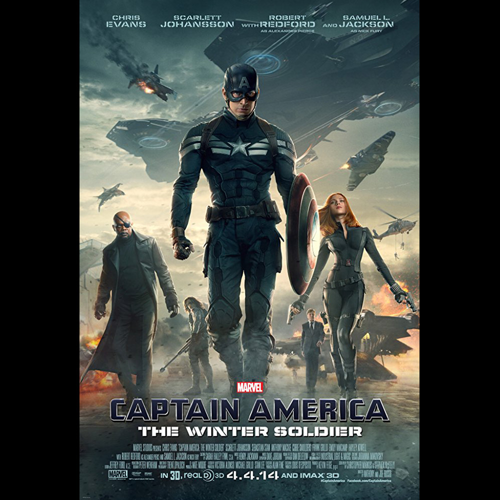 The Winter Soldier - Captain America The Winter Soldier Movie Poster Clipart (1000x1000), Png Download
