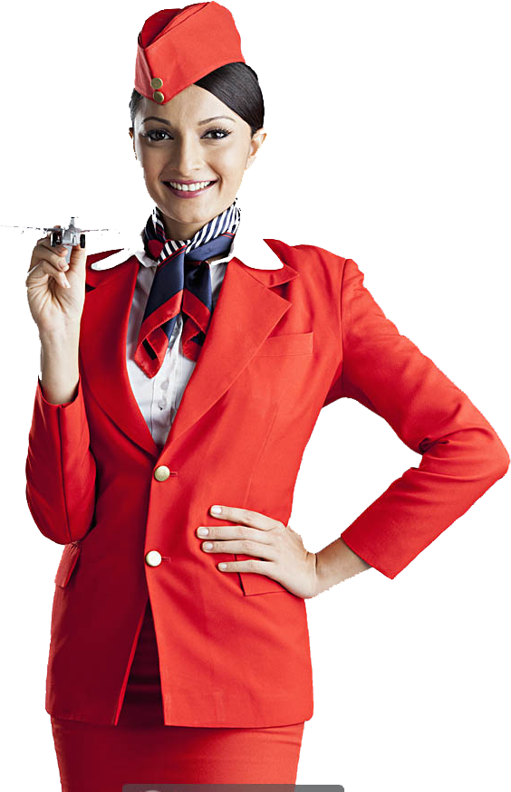 Stewardess Png - Indian Air Hostess Png Clipart (564x875), Png Download