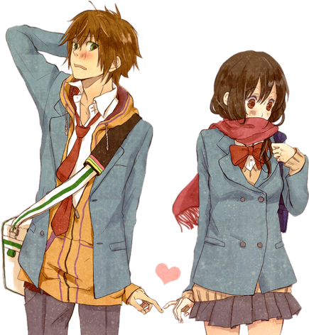 10 Razones Por Las Cuales Tener Una Pareja Fan Del - Falling In Love Anime Clipart (707x471), Png Download