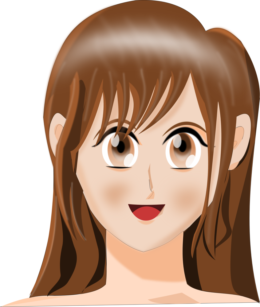 Mujer Feliz - Cartoon Clipart (846x1000), Png Download