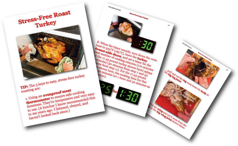 Stress Free Roast Turkey Picture Book Recipe - Flyer Clipart (1024x632), Png Download